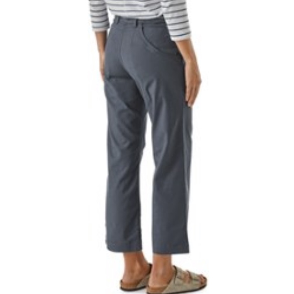 Patagonia Women's Cropped Ankle Pants in Charcoal Gray